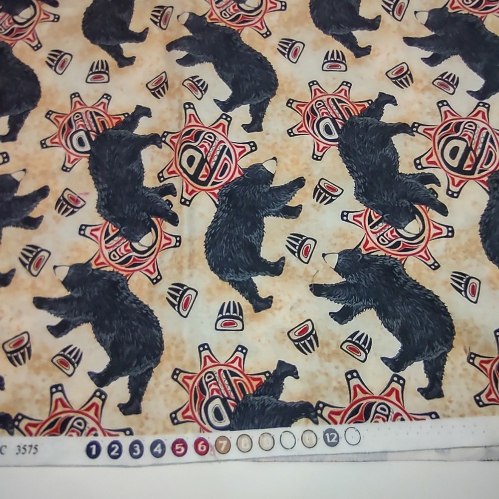Bear Patterned Fabric - Picture 2 of 5